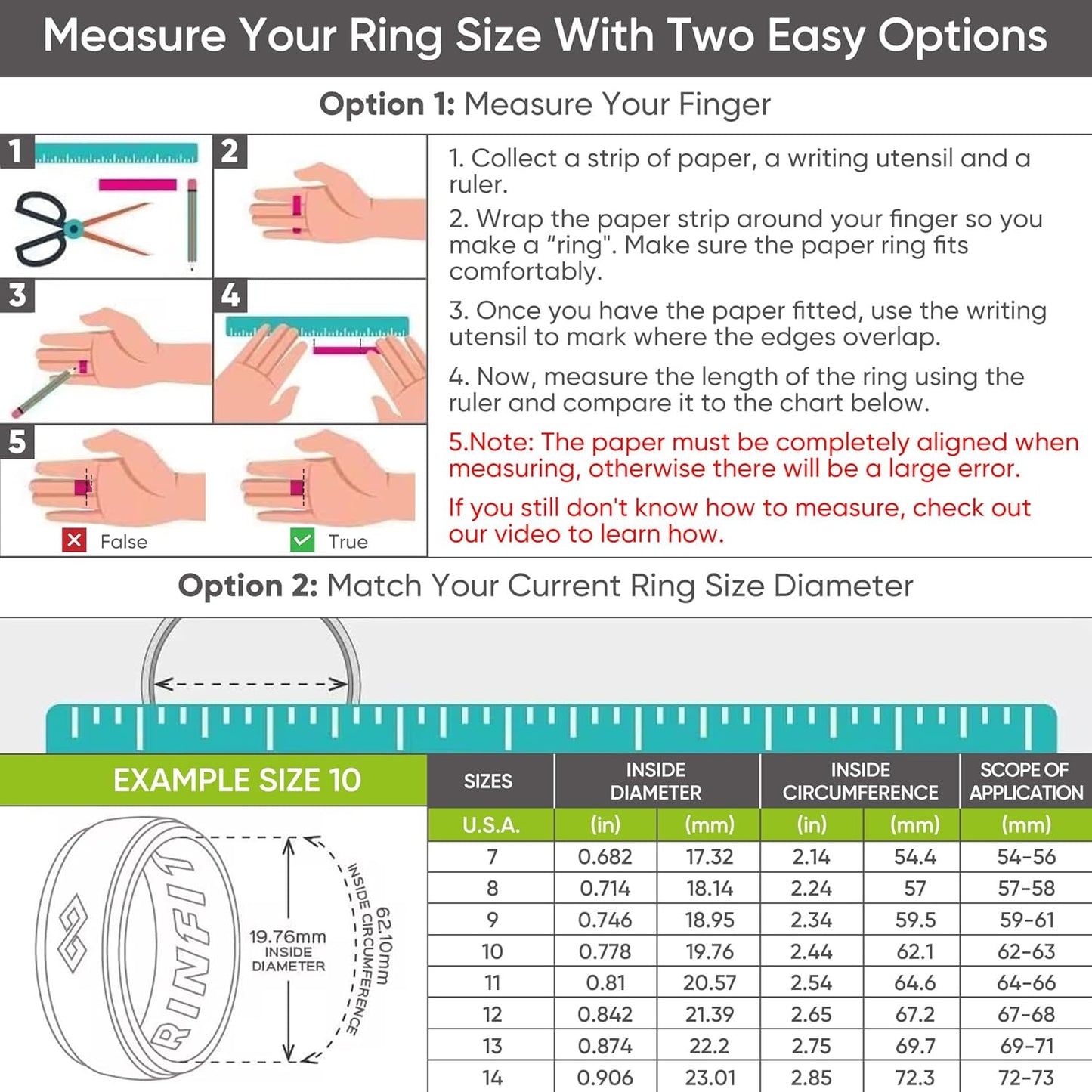 Smart Rings for Women Men, Sleep Tracker, Step Tracker, No Subscription Fee, IP68 Waterproof Smart Ring for Ios & Android (Black 7#)