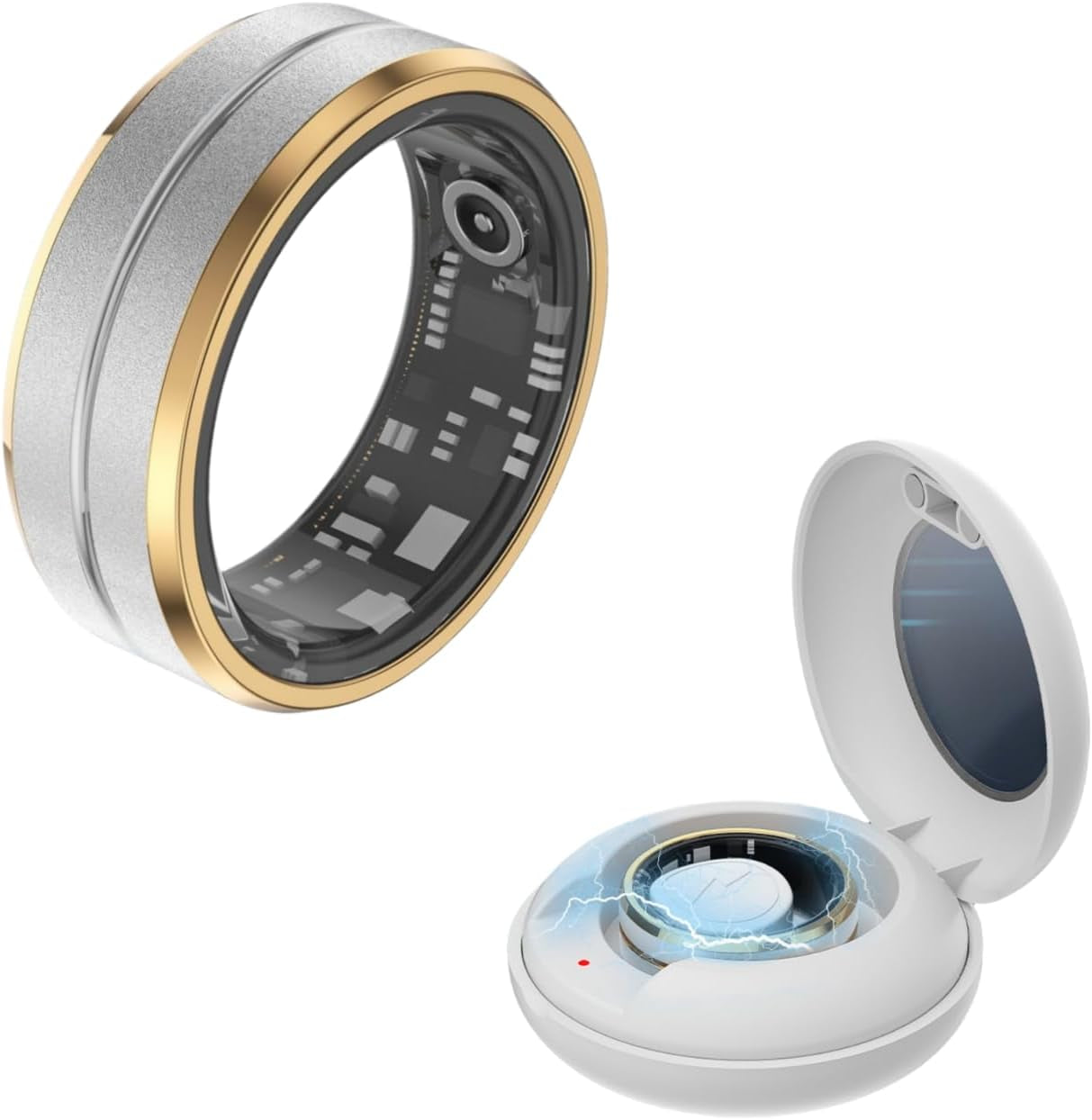 Smart Fitness Tracker for Men and Women, Heart Rate & Blood Oxygen Monitor & Sleep Monitoring, Remote Selfie Control, Waterproof Wearable Smart Ring (8)