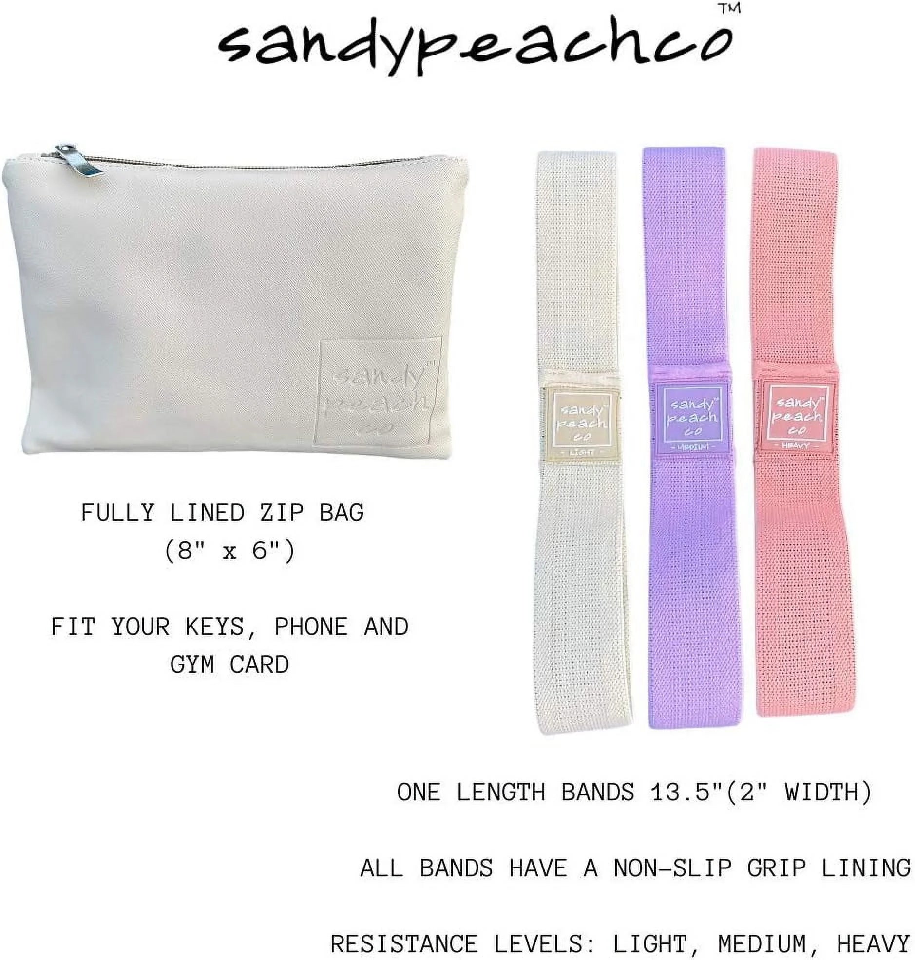 Resistance Bands Set (Heavy, Medium, Light) with Bag