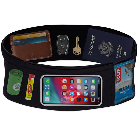 Versamax Running Belt, Anti-Theft Travel Belt, Exercise Waist Pack - Fits All Phones