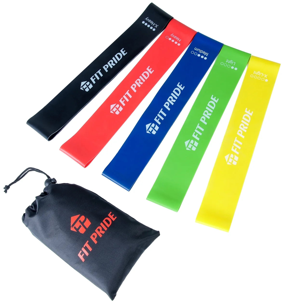 Resistance Bands, Workout Bands, Exercise Bands with 5 Sets of Different Tension Level for Physical Therapy, Strength Training and Home Workout with Carry Bag