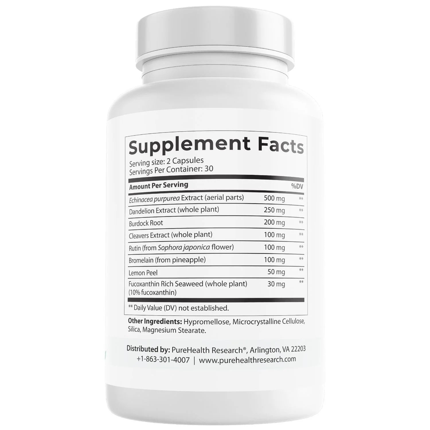 Lymph System Support Supplement - Lymphatic Drainage Supplement with Dandelion Extract