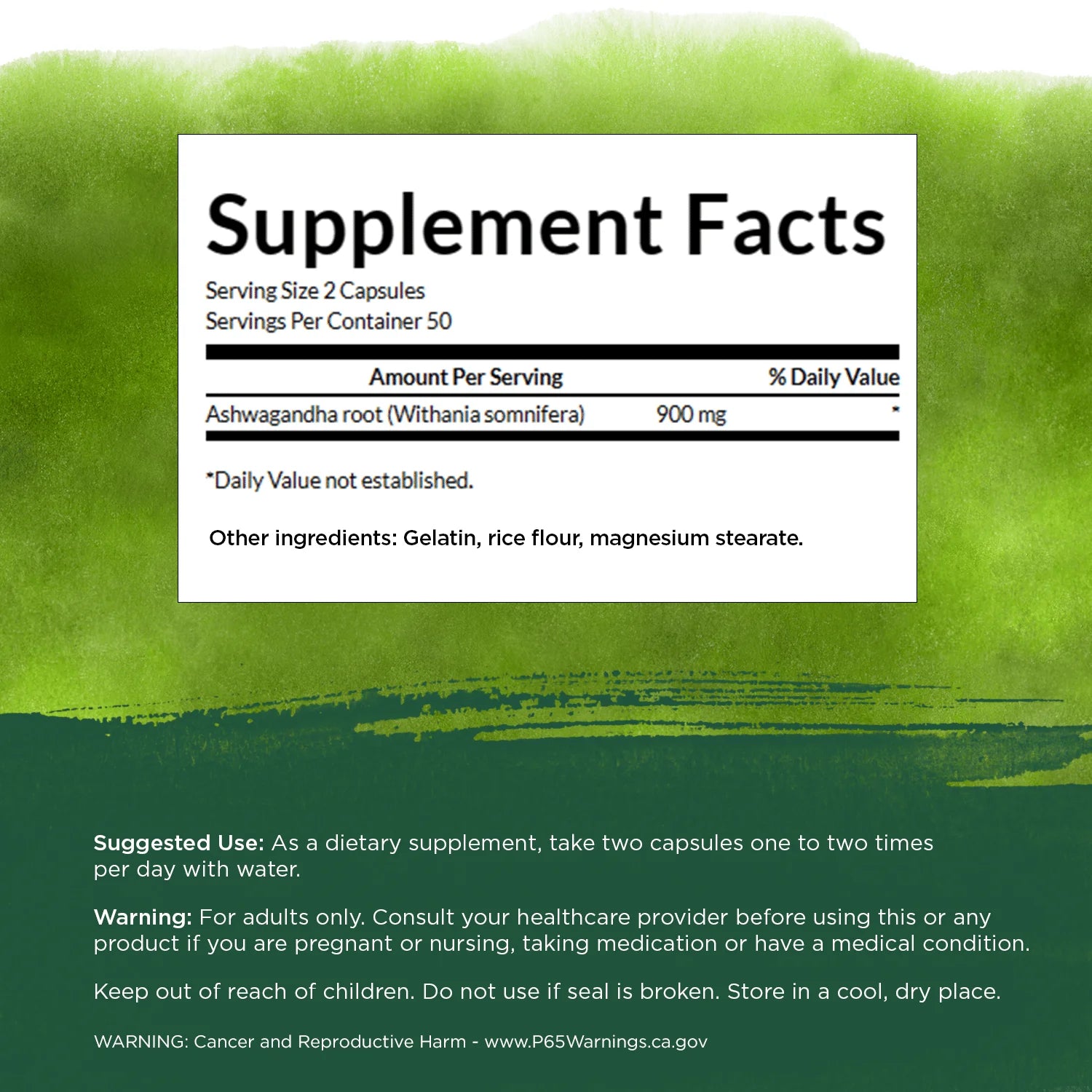 Swanson Ashwagandha Powder Supplement-Ashwagandha Root Supplement Promoting Stress Relief & Energy Support-Ayurvedic Supplement for Natural Wellness (100 Capsules, 450Mg Each)