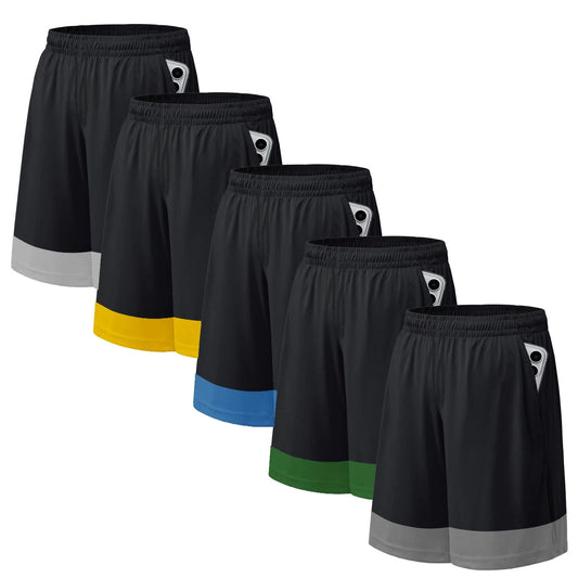 5 Pack Men'S Athletic Shorts Mesh Workout Gym Activewear Basketball Shorts 8" Inseam with Pockets