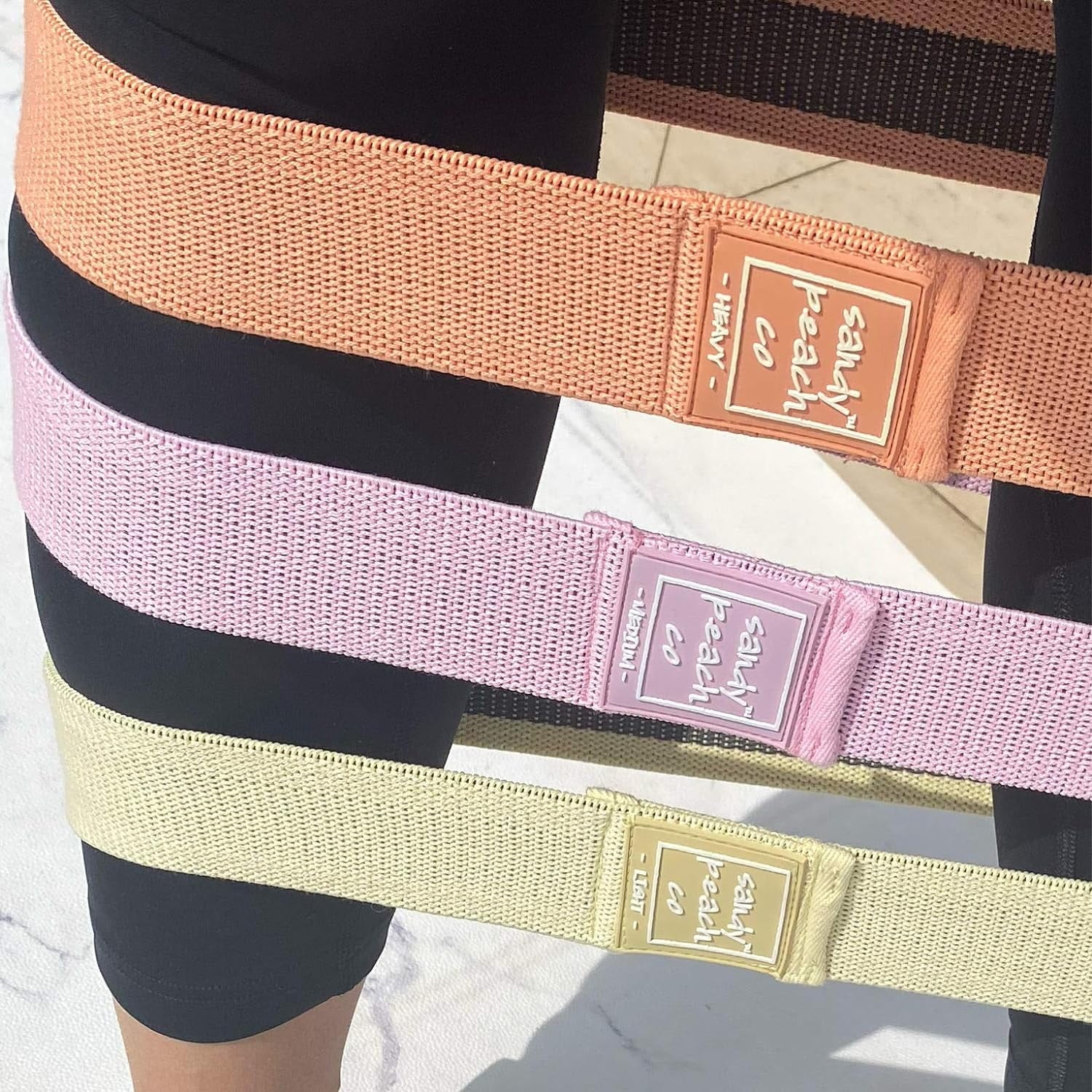 Resistance Bands Set (Heavy, Medium, Light) with Bag