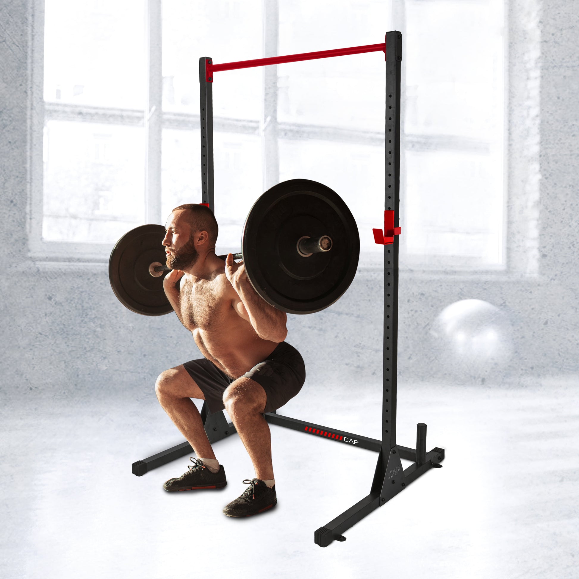 Barbell Multi-Functional Power and Squat Rack with Bar Holder