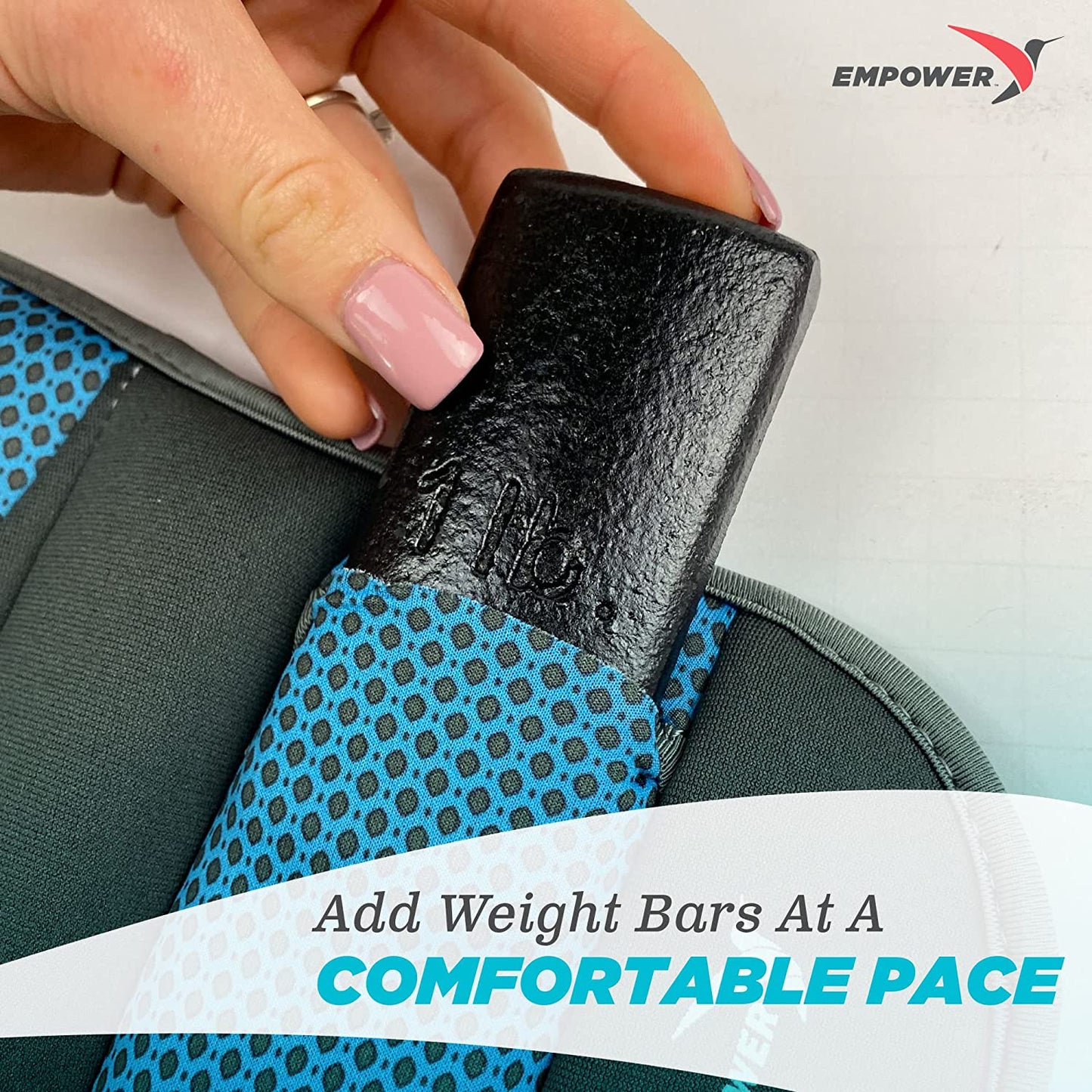 Empower Adjustable Ankle and Wrist Weights for Women - Ideal for Walking, Jogging, Toning, Resistance Training, and Physical Therapy (Available in Two Adjustable Versions: 3-4-5 lbs or 4-6-8 lbs)