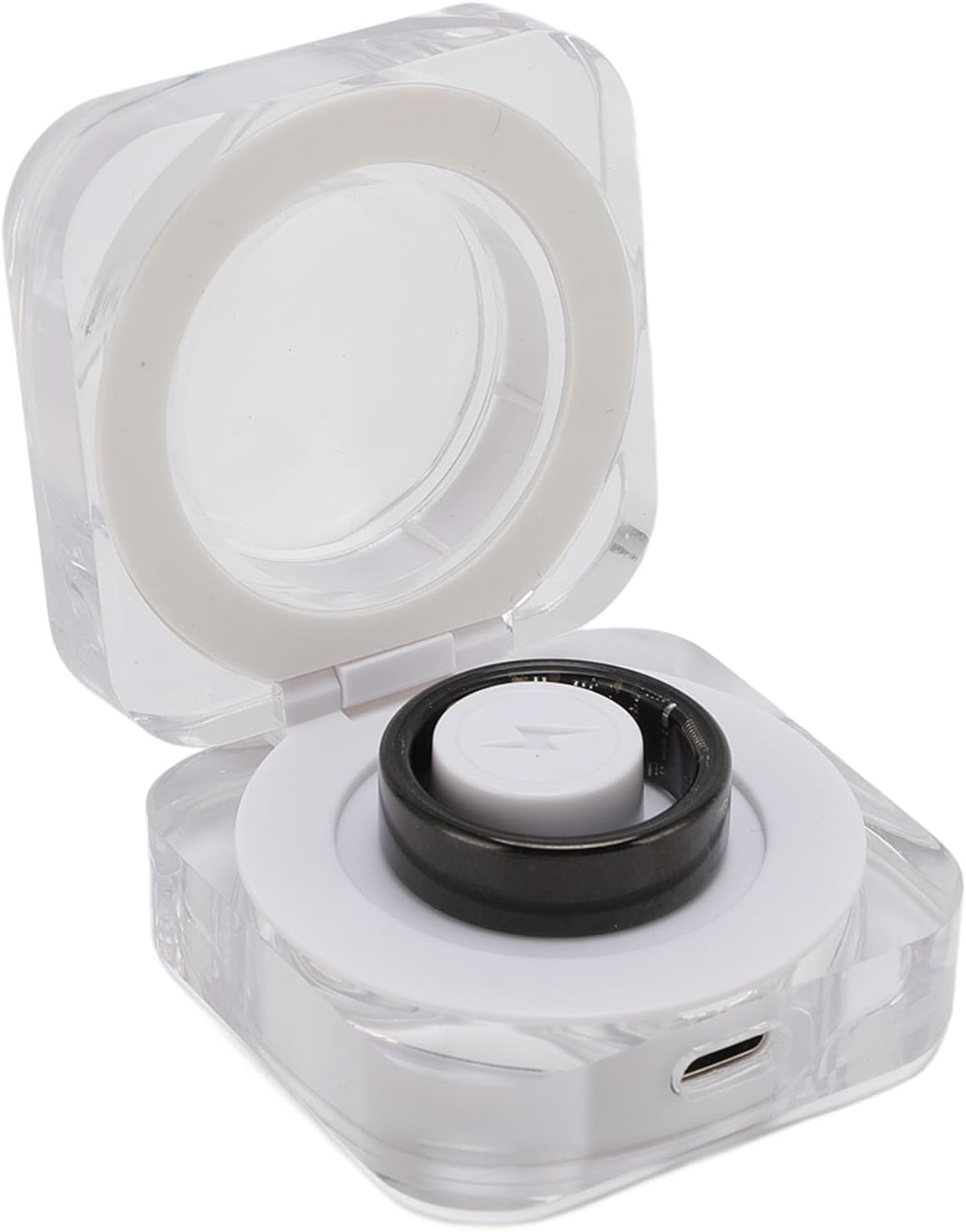 Smart Ring, Fitness Tracker Ring, Cordless Sports Health Tracker with APP, Support BT, IP68 Waterproof Activity Tracker for Men Women Birthday Gift (#10)