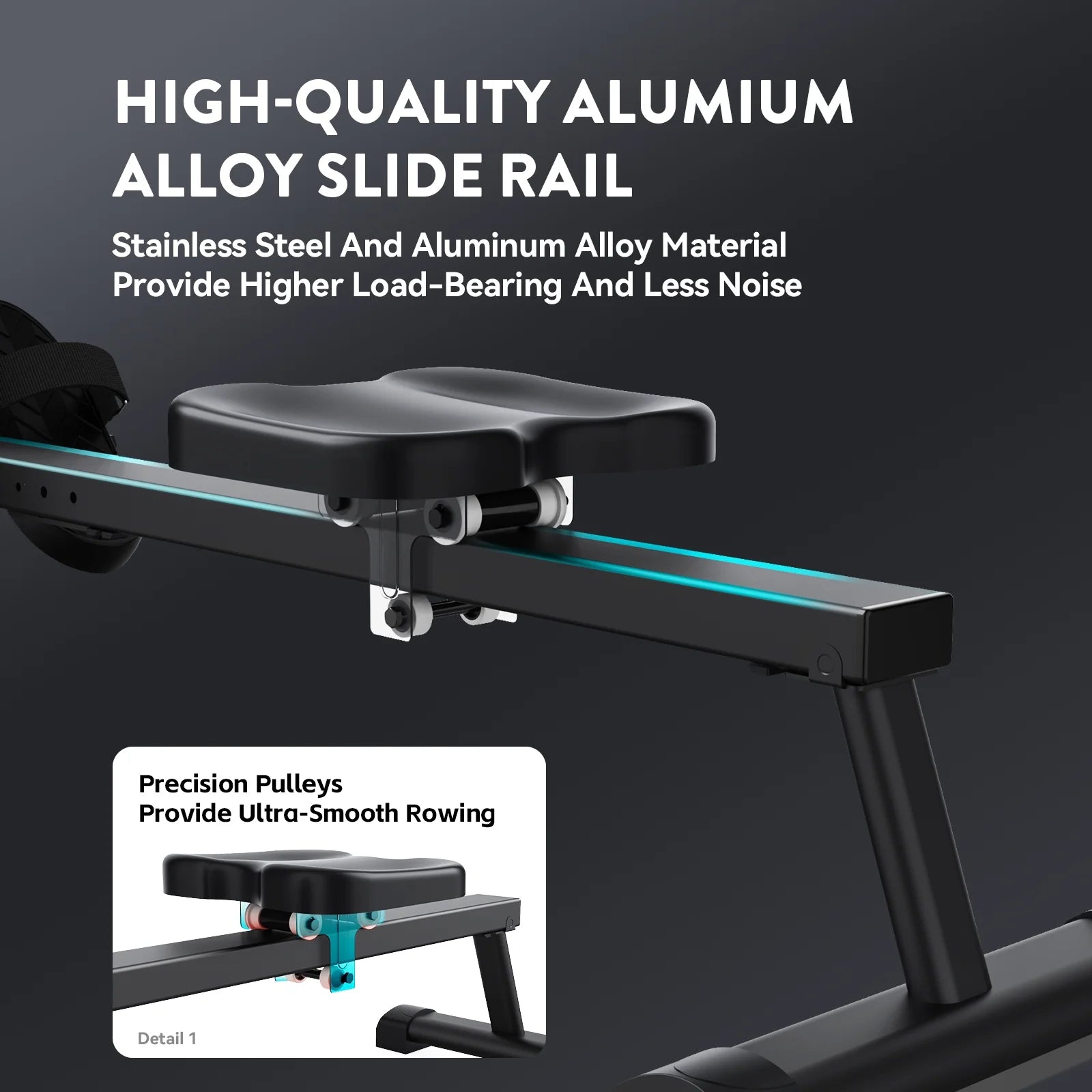 Magnetic Rowing Machines Rower Foldable with 8 Level Resistance Indoor Rower Machines with Digital Monitor & Transport Wheels Max Weight up to 350 Lbs