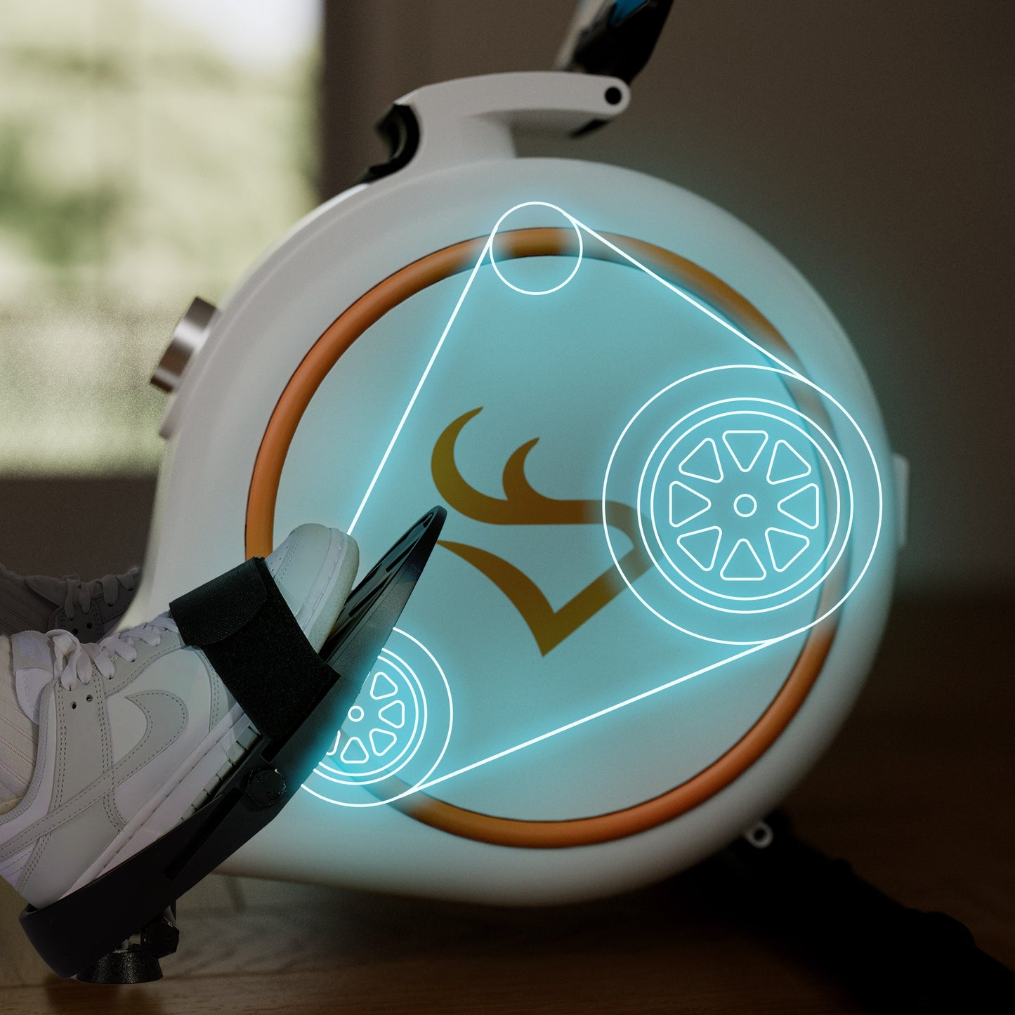 Deerrun RW600 Adjustable Magnetic Resistance Long Slide Rail Smart Rowing Machine with Pitpat