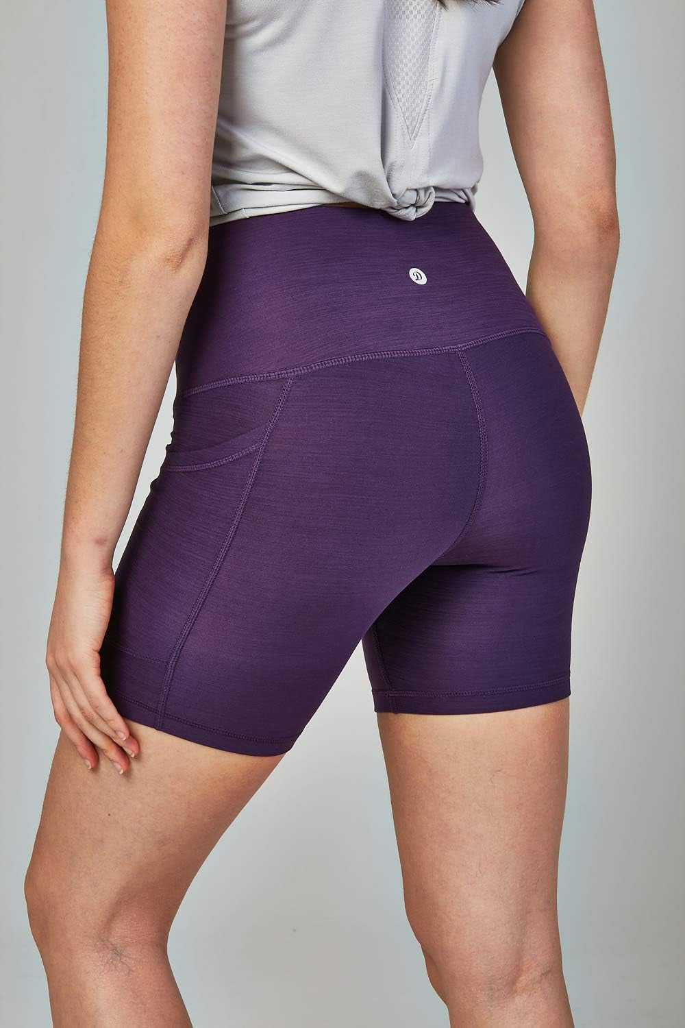 DEVOPS Women'S 2-Pack High Waist Workout Yoga Running Exercise Shorts with Side Pockets