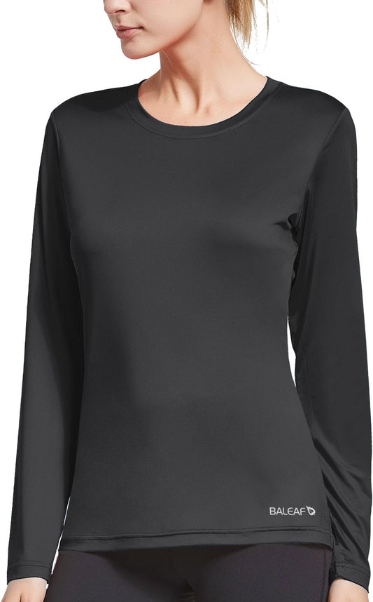 Baleaf Long Sleeve Workout Tops for Women Running Athletic Shirts Active Quick Dry Lightweight Moisture Wicking