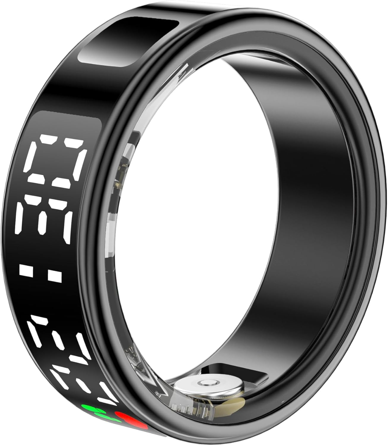 Smart Ring, Fitness Tracker Ring, Cordless Sports Health Tracker with APP, Support BT, IP68 Waterproof Activity Tracker for Men Women Birthday Gift (#10)