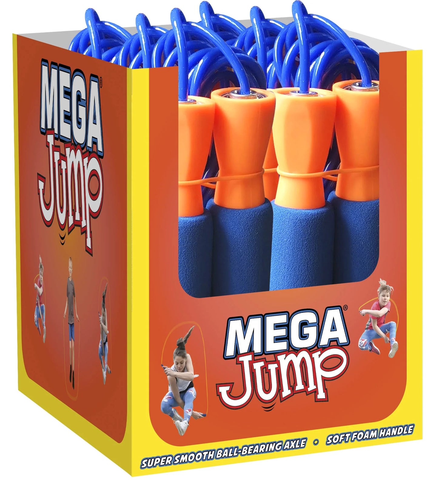 Mega Jump Classic Jump Rope, Ball-Bearing Axles, Children Ages 3+
