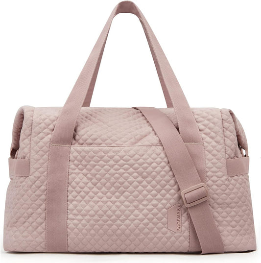 BAGSMART Large Gym Bag with Yoga Mat Buckle, Weekender Overnight Bag for Women, Travel Duffle Bag for Travel Essentials, Carry on Tote Bag Hospital Bag for Labor and Delivery