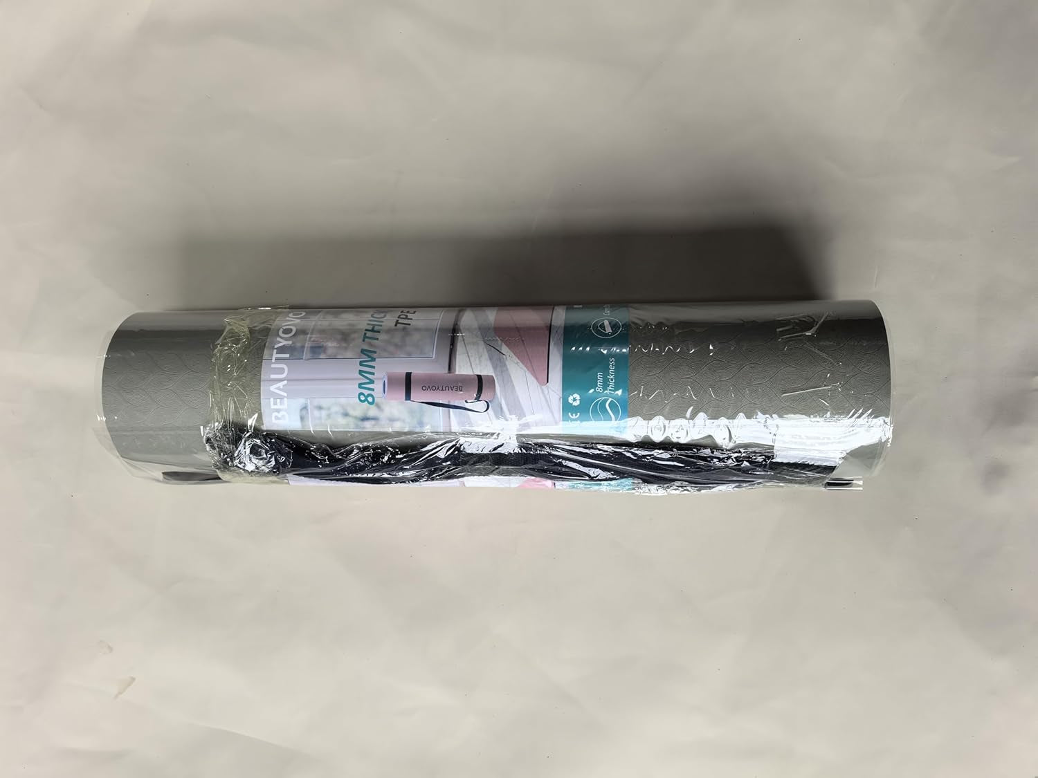 BEAUTYOVO Yoga Mat with Strap, 1/3 Inch Extra Thick Yoga Mat Double-Sided Non Slip, Professional TPE Yoga Mats for Women Men, Workout Mat for Yoga, Pilates and Floor Exercises