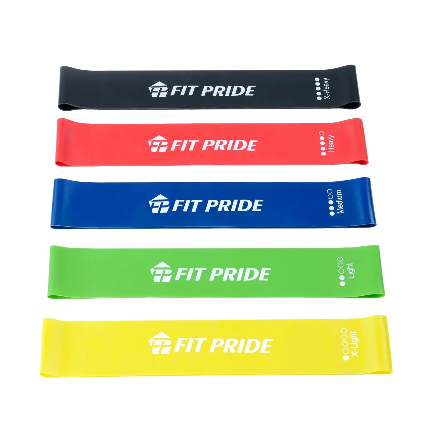 Resistance Bands, Workout Bands, Exercise Bands with 5 Sets of Different Tension Level for Physical Therapy, Strength Training and Home Workout with Carry Bag