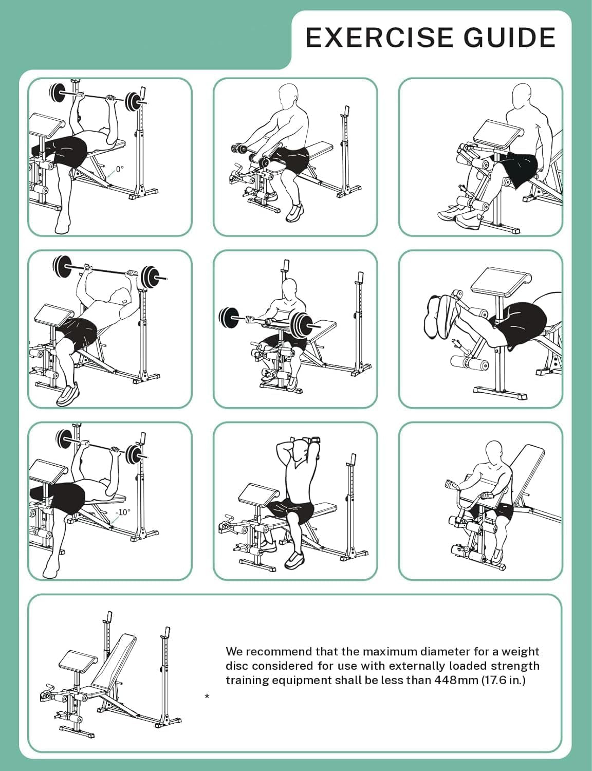 OPPSDECOR 900LBS Weight Bench Set with Squat Rack Preacher Curl Weight Bench with Leg Extension Bench Press Set Workout Bench for Home Gym Full Body Workout