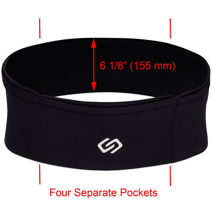 Versamax Running Belt, Anti-Theft Travel Belt, Exercise Waist Pack - Fits All Phones