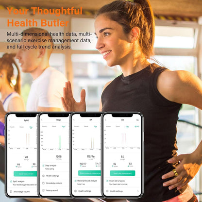 Health Tracker Fitness Sleep Monitor for Women (Gold9#)