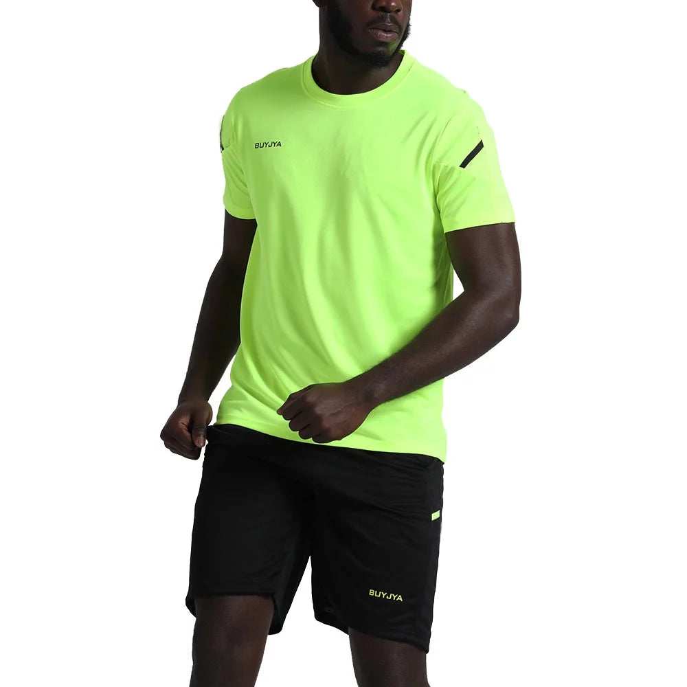 3Pack Men'S Workout Set Gym Clothes Active Shorts Shirt Set for Running Basketball Football and Daily Life,Size S-3XL