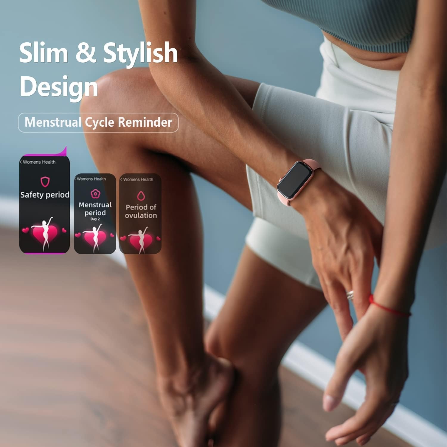 Morepro Fitness Tracker with Heart Rate Monitor, Blood Pressure Watch for Women, Waterproof Fitness Watch with Blood Oxygen Sleep Tracking, Activity Step Tracker Calorie Counter