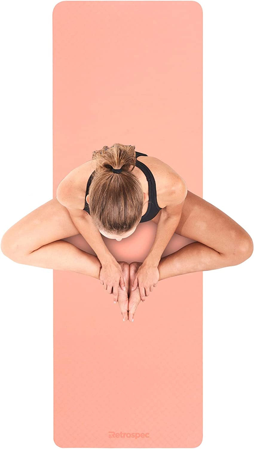 Retrospec Zuma Yoga Mat for Men & Women - Outdoor & Indoor Non Slip Exercise Mat for Hot Yoga, Pilates, Stretching Floor & Fitness Workouts 6Mm Easy to Clean