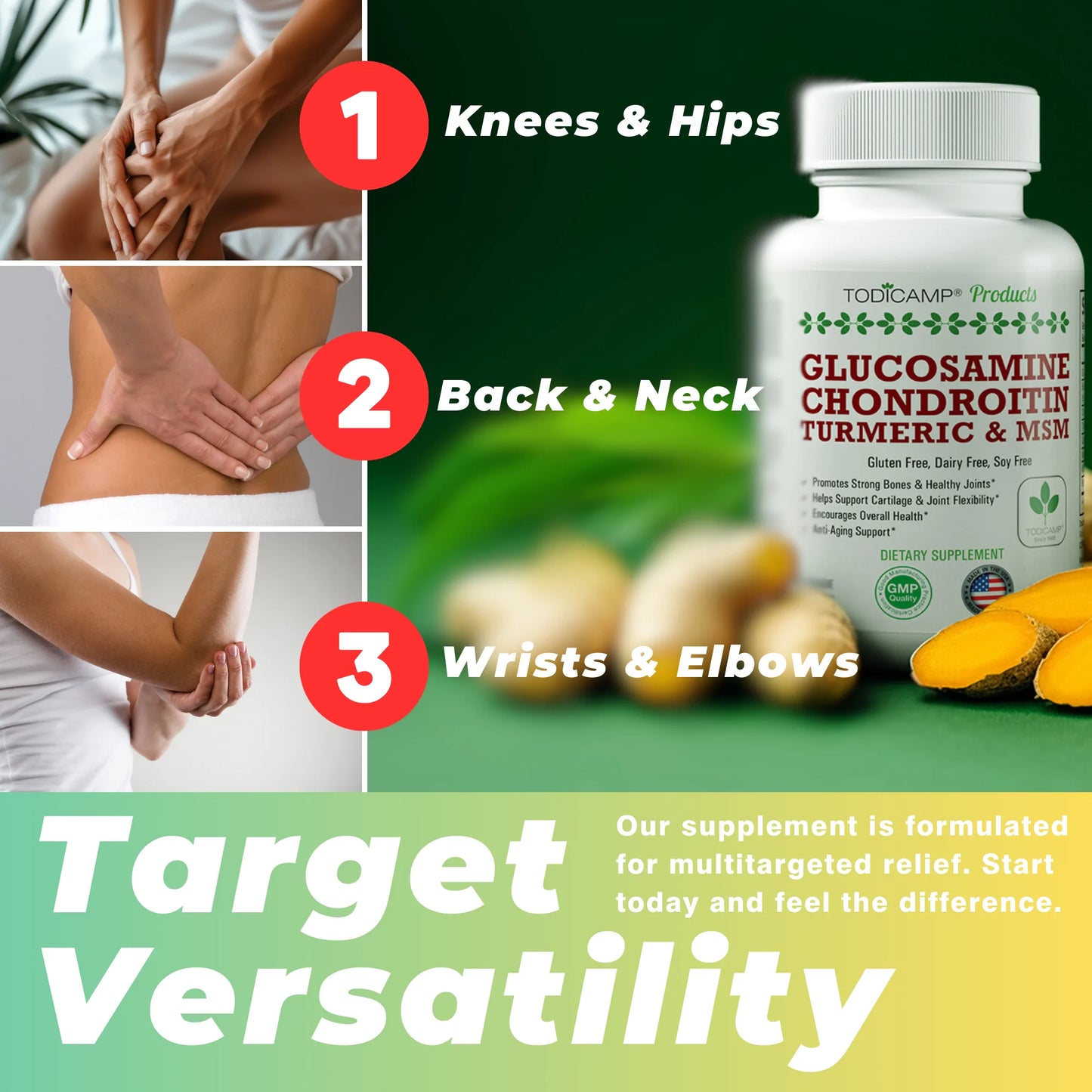 Joint Health Supplement - Glucosamine Chondroitin MSM - Cartilage Joint Support Supplement