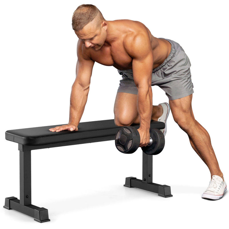 660 LBS Flat Weight Bench Heavy Duty Strength Training Bench