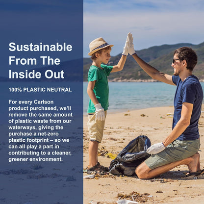 Carlson - Elite Omega-3 Gems, 1600 Mg Omega-3 Fatty Acids Including EPA and DHA, Norwegian Fish Oil Supplement, Wild Caught, Sustainably Sourced Capsules, Lemon, 90+30 Softgels