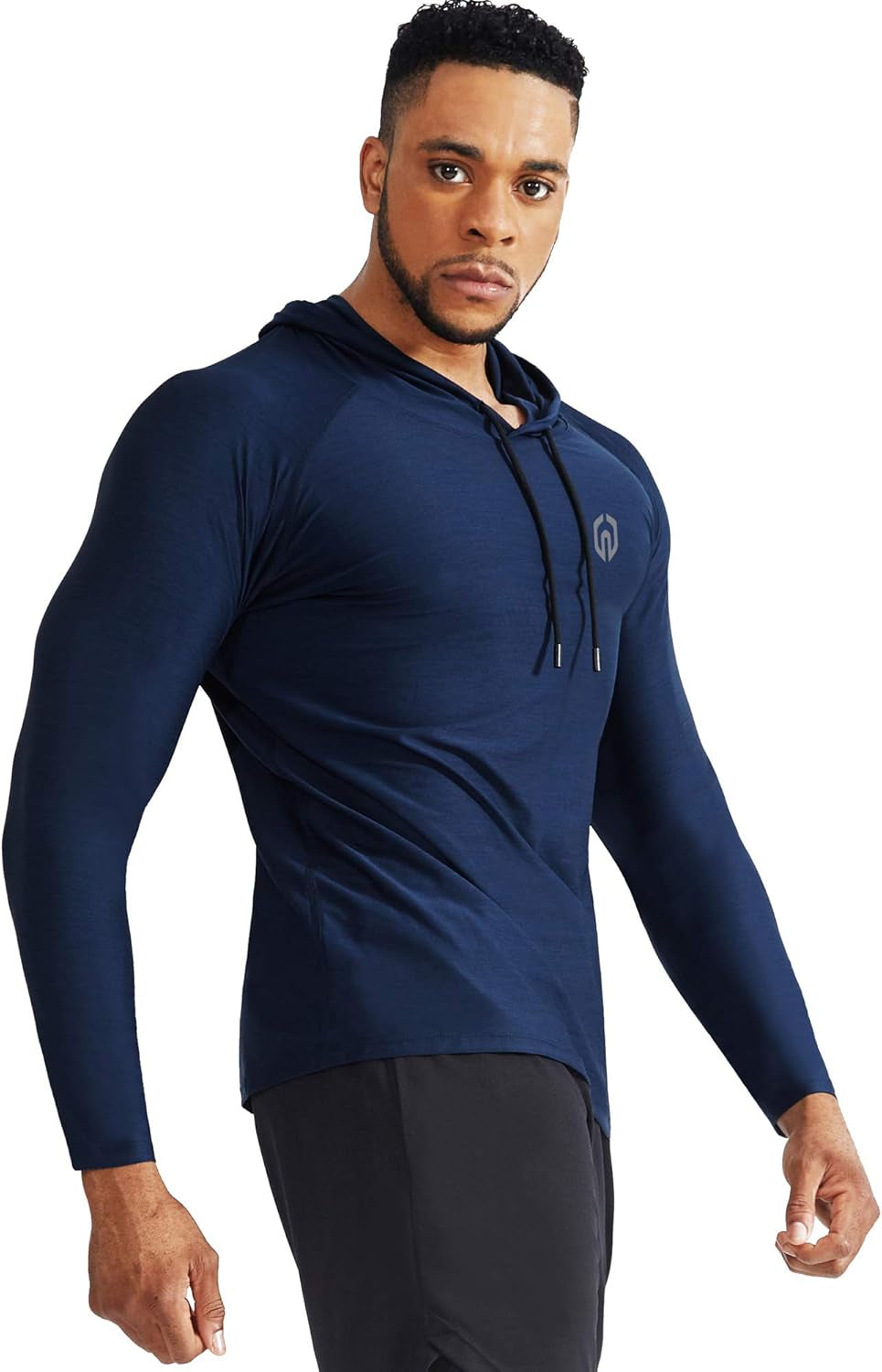 NELEUS Men'S Dry Fit Athletic Shirt Workout Running Long Sleeve Shirts with Hoods