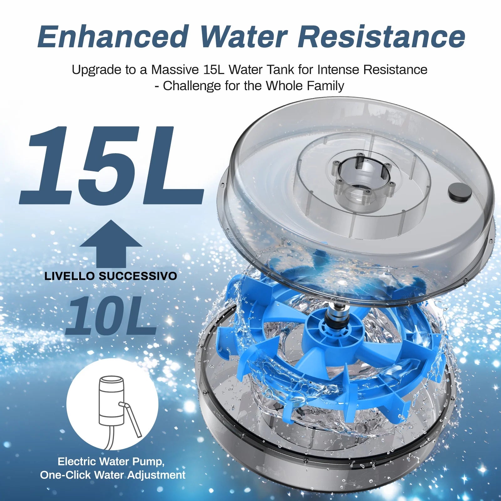 Rowing Machine 16 Levels of Quiet Resistance, Water Rowing with LCD Monitor, 350 Lbs Weight Capacity for Home Use