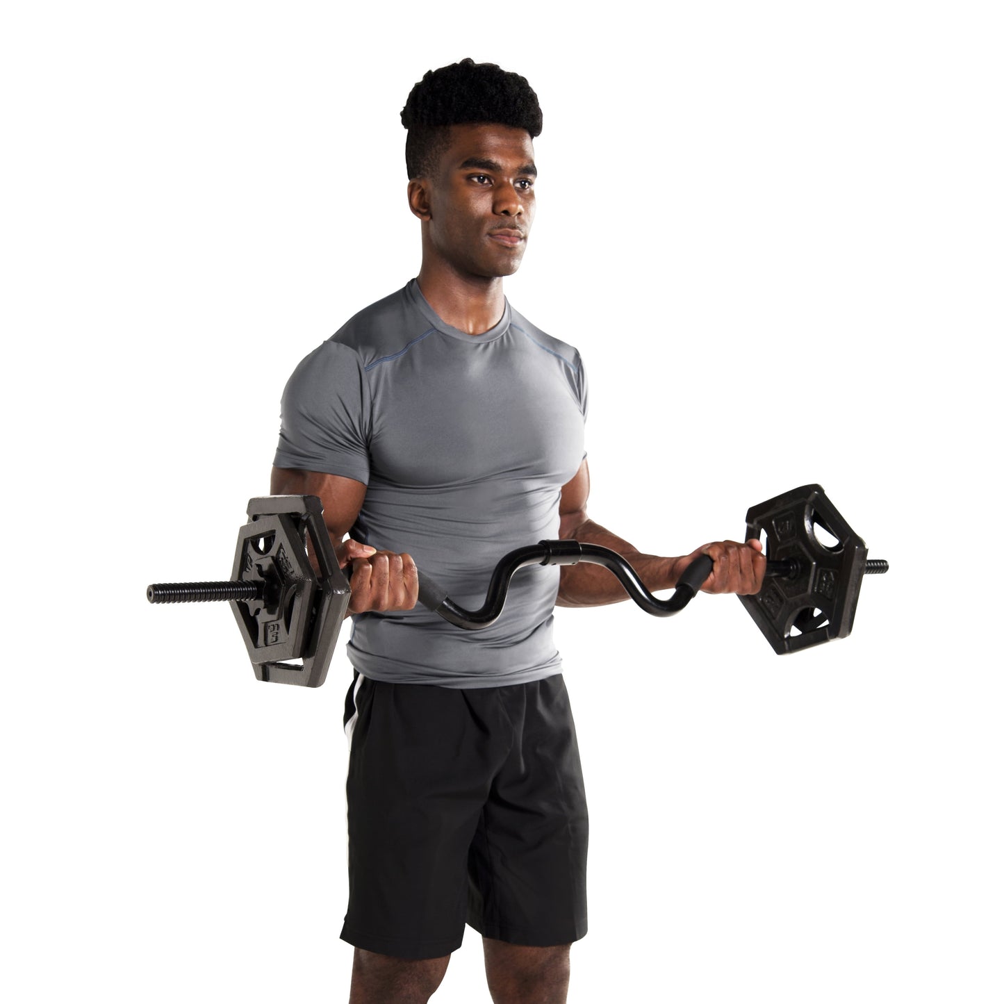 Standard 2-Piece Super Curl Bar with Threaded Ends