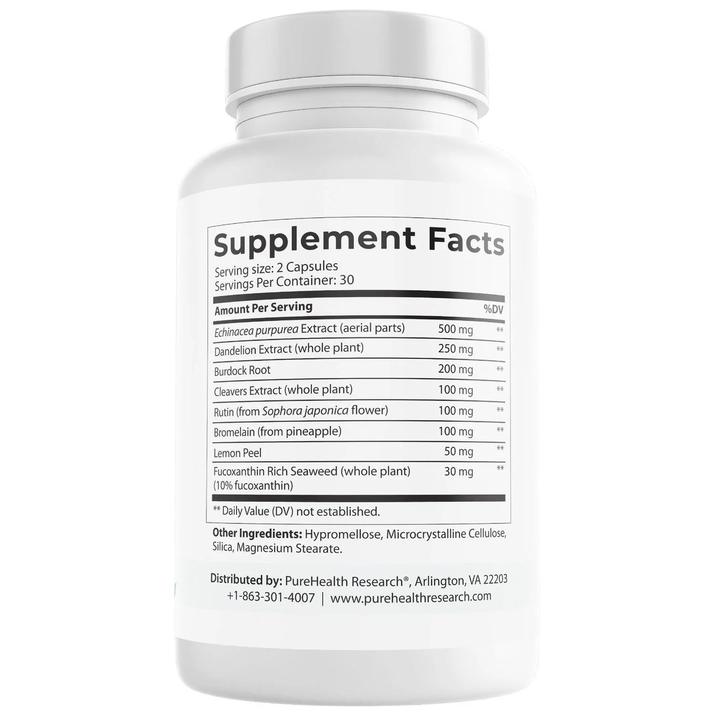 Lymph System Support Supplement - Lymphatic Drainage Supplement with Dandelion Extract