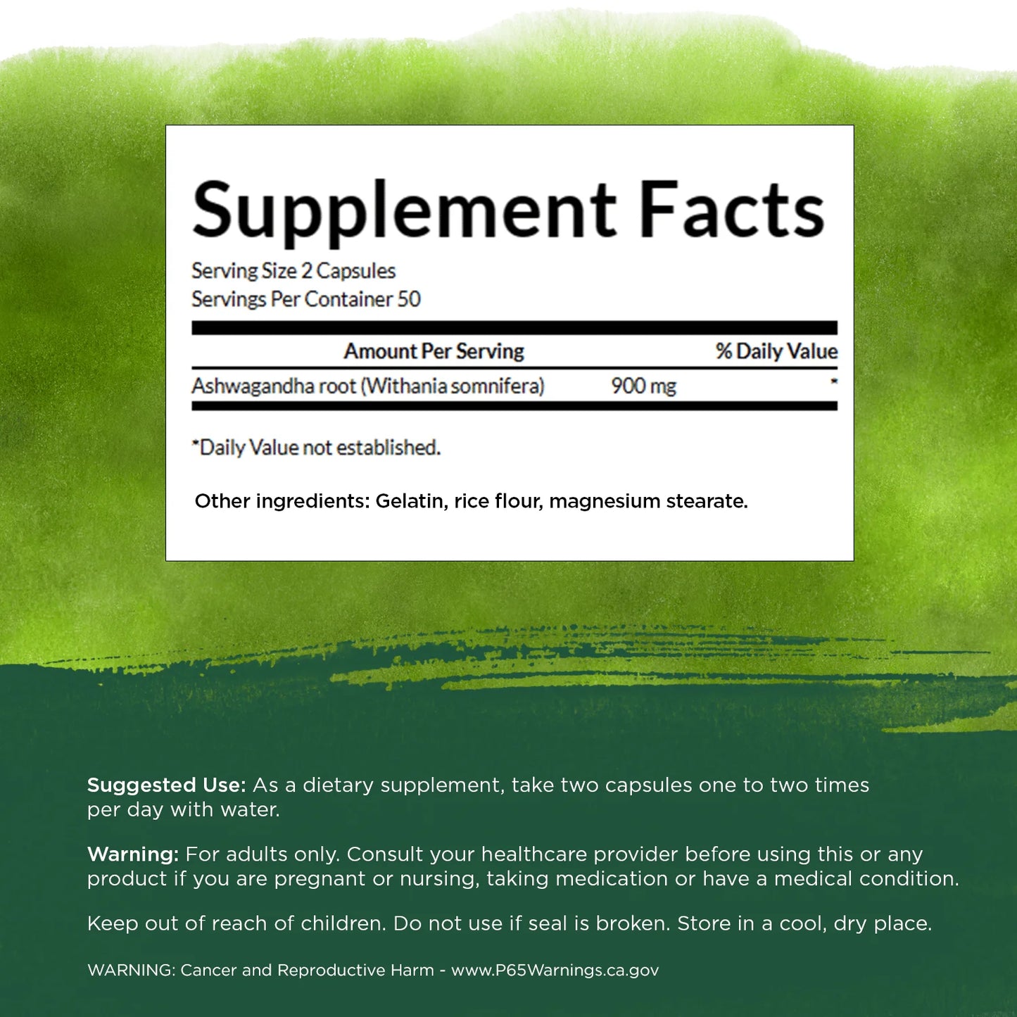 Swanson Ashwagandha Powder Supplement-Ashwagandha Root Supplement Promoting Stress Relief & Energy Support-Ayurvedic Supplement for Natural Wellness (100 Capsules, 450Mg Each)