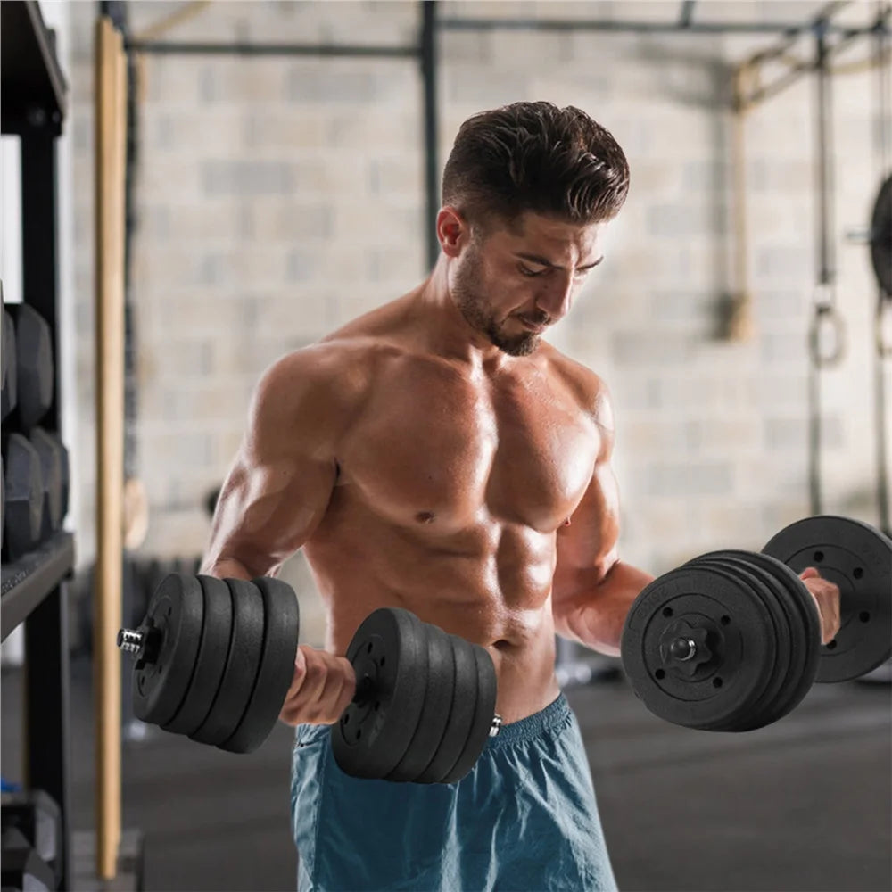 66 LB Dumbbell Set Training Lifting Dumbbells Weight Set,Black