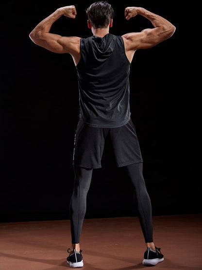NELEUS Dry Fit Workout Athletic Muscle Tank Top Running Shirts with Hoods