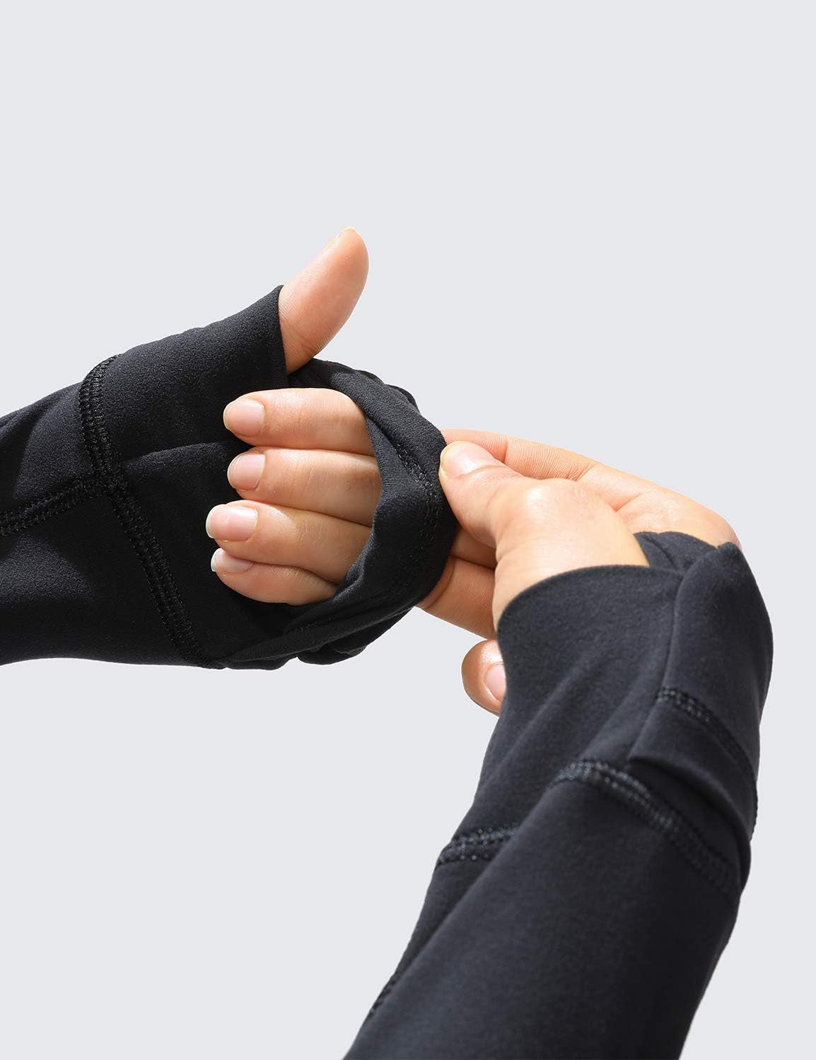 CRZ YOGA Women's Brushed Full Zip Hoodie Jacket for Sports and Exercise with Zippered Pockets