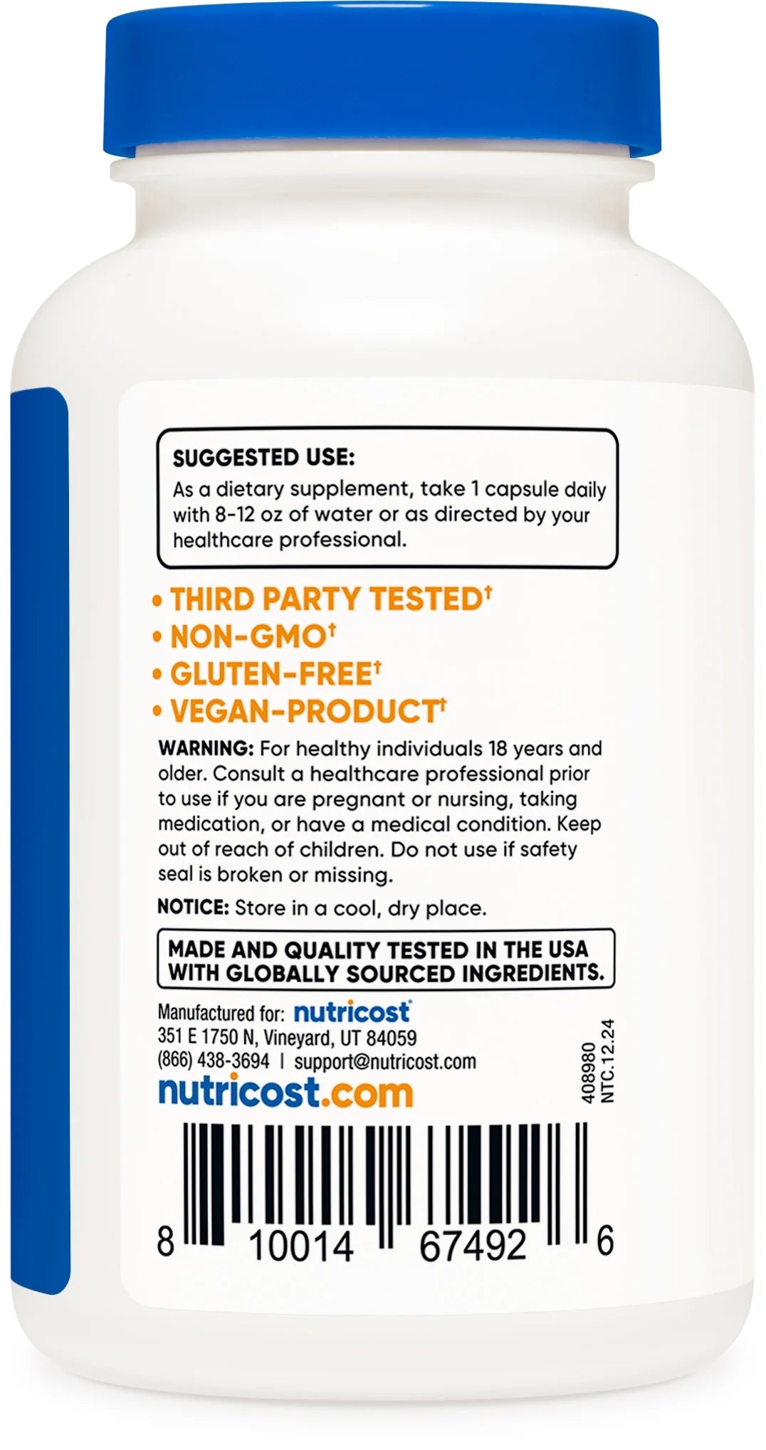 Mushroom Complex Supplement, 120 Capsules - 10 Mushroom Blend - Supplement