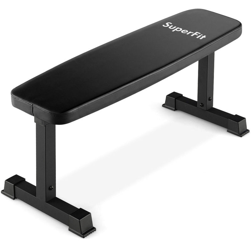 660 LBS Flat Weight Bench Heavy Duty Strength Training Bench