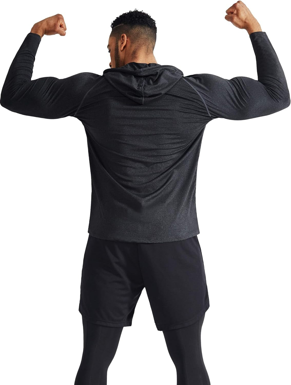 NELEUS Men'S Dry Fit Athletic Shirt Workout Running Long Sleeve Shirts with Hoods