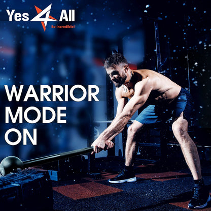 Yes4All Steel Mace Bell for Comprehensive Strength Training - Enhance Full Body, Muscle, Shoulder, Grip, and Forearm Workouts for Rehabilitation and Stretching, Available in 5, 7, 10, 15, 20, 25, and 30 lbs for Both Men and Women