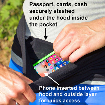 Versamax Running Belt, Anti-Theft Travel Belt, Exercise Waist Pack - Fits All Phones