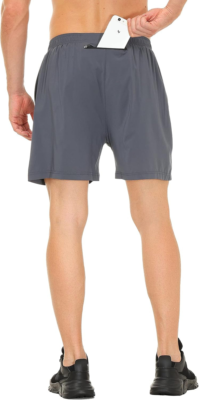 Cakulo Men'S 5 Inch Running Tennis Shorts Quick Dry Athletic Workout Active Shorts with Pockets