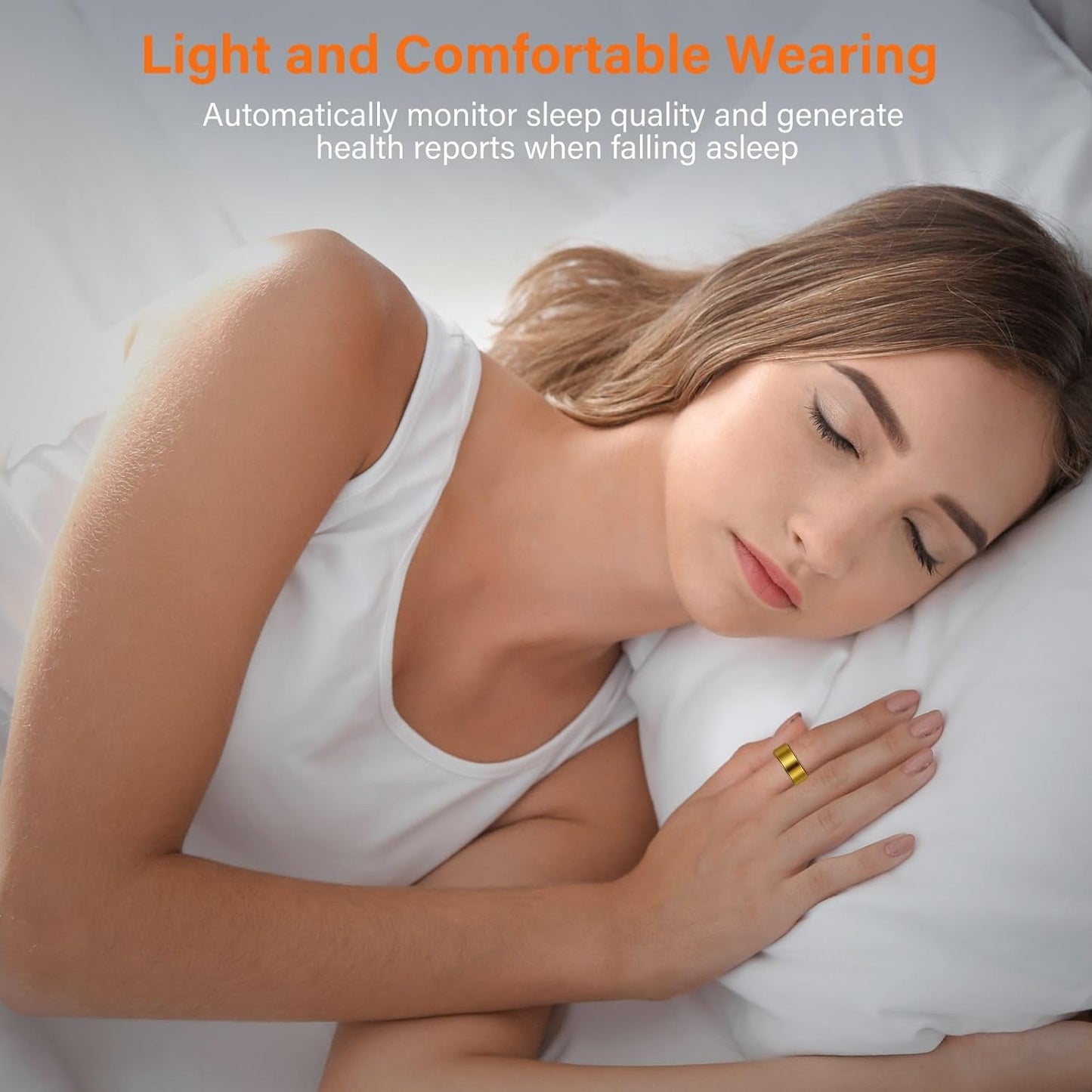 Health Tracker Fitness Sleep Monitor for Women (Gold9#)