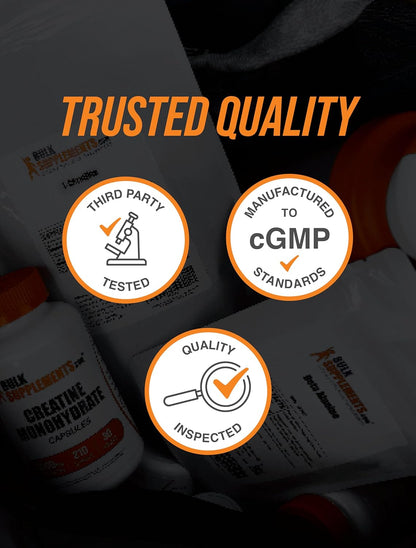 Bulksupplements.Com Taurine Powder - Taurine Supplement, Amino Acid Supplement for Energy - Unflavored & Gluten Free, 2G per Serving, 250G (8.8 Oz) (Pack of 1)