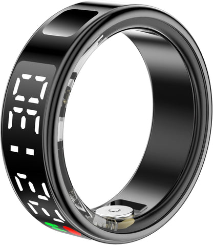 Smart Ring, Fitness Tracker Ring, Cordless Sports Health Tracker with APP, Support BT, IP68 Waterproof Activity Tracker for Men Women Birthday Gift (#10)