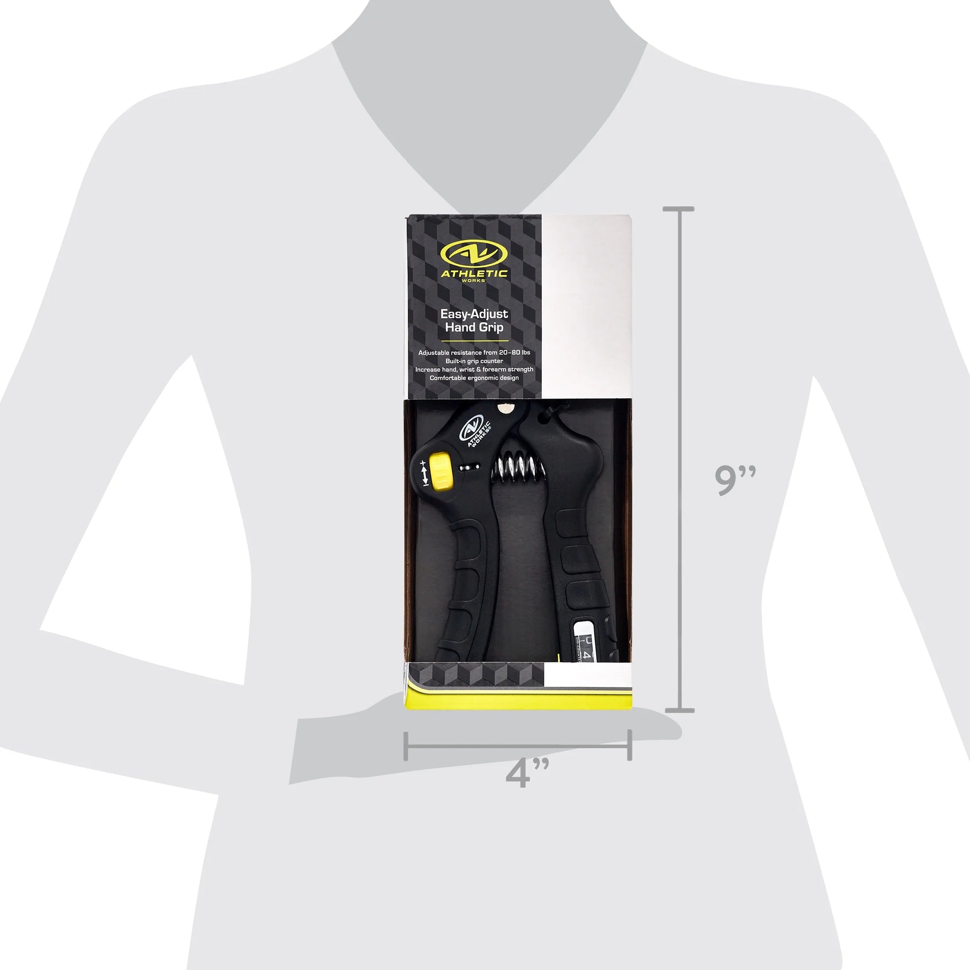 Adjustable Hand Grip Exerciser, Wrist and Forearm Strength, One-Size