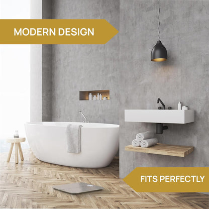 INEVIFIT Premium Bathroom Scale, Highly Accurate Digital Bathroom Body Scale, Precisely Measures Weight up to 400 Lbs