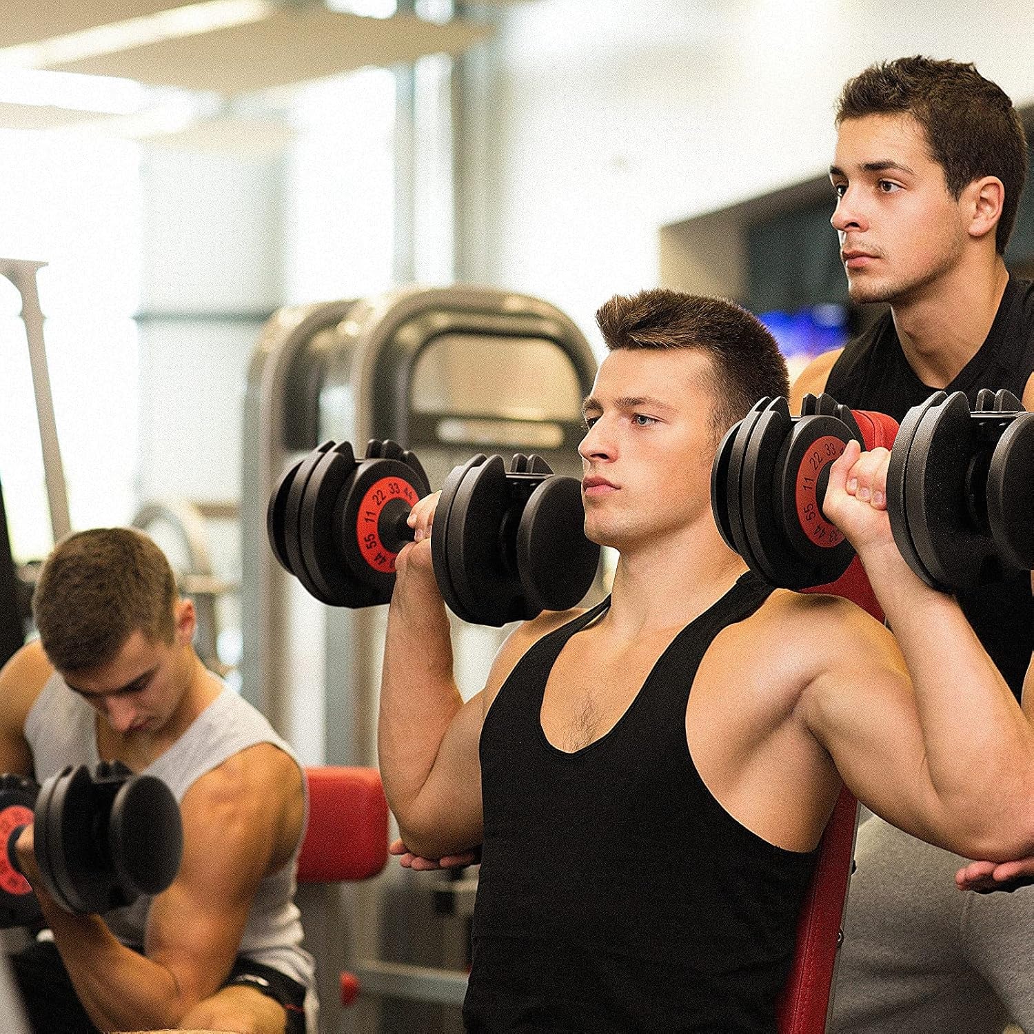 AOTOB Weight Bench, Adjustable Workout Bench, Strength Training Bench for Home Gym, Fast Folding Multi-Purpose Exercise Bench for Full Body Workout (Gray)